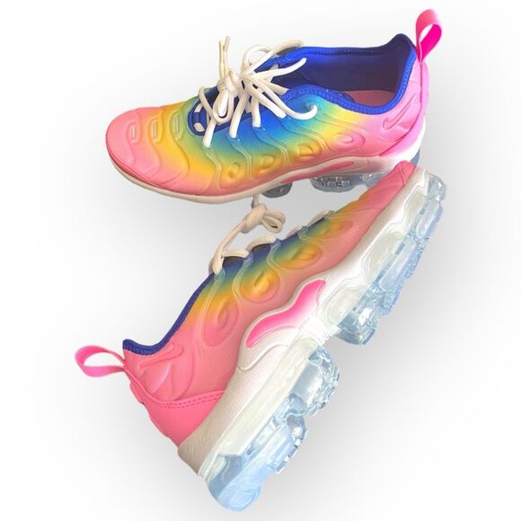 Nike Air Vapormax Plus "Cotton Candy Rainbow" Womens size 7 FJ4550-606 New - Picture 7 of 8